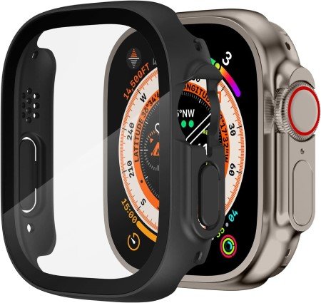 Apple Watch Ultra Ekran Koruyucu Watch Ultra Kılıf Sert PC Kasa Watch Ultra 49m